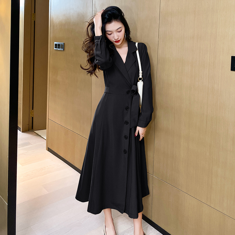 长袖休闲女士秋季连衣裙