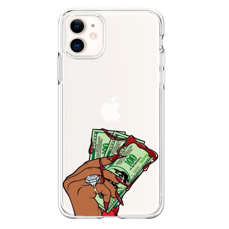 African black head girl shockproof mobile phone case
