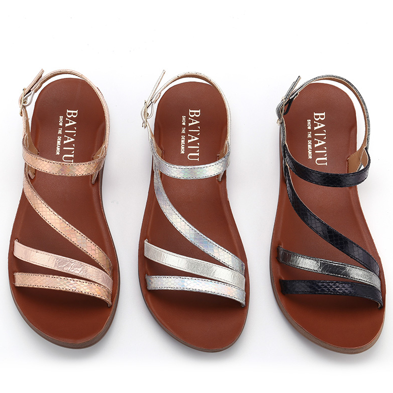 Custom summer Cross-strap Middle East ladies sandals