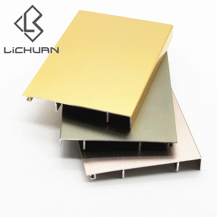 Modern style color bright aluminum ceramic skirting board