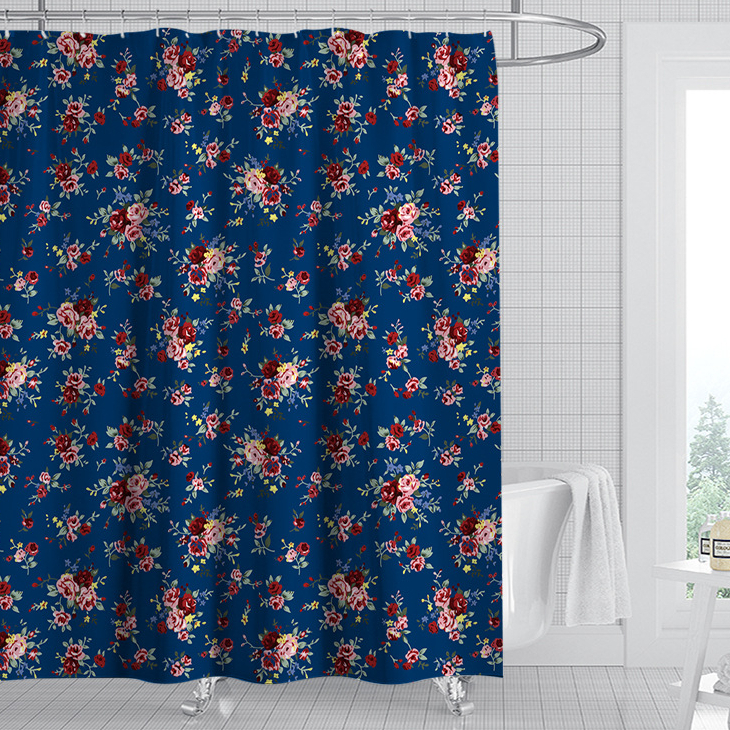 African style animal elephant flamingo rose shower curtain