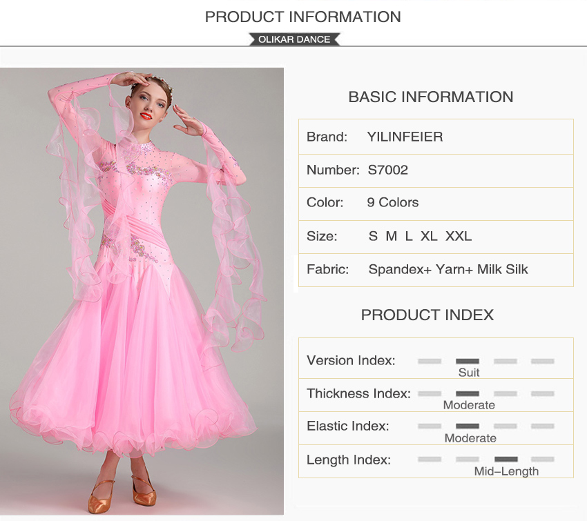 White ballroom dress long sleeves waltz dresses for ballroom dancing foxtrot dance dress standard ball dress sequins