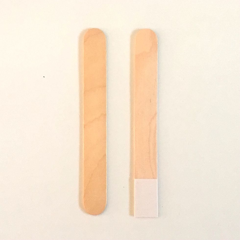 Promotional flat edge wooden spatula disposable tongue spatula