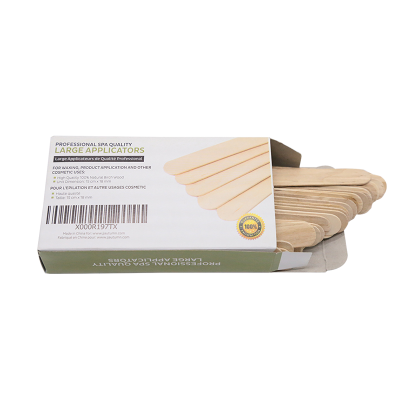 Disposable wooden wax stick tongue spatulas