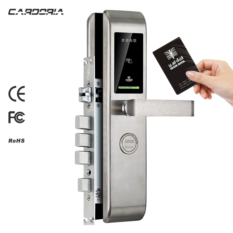 Hotel key card system digital security intelligent door lock