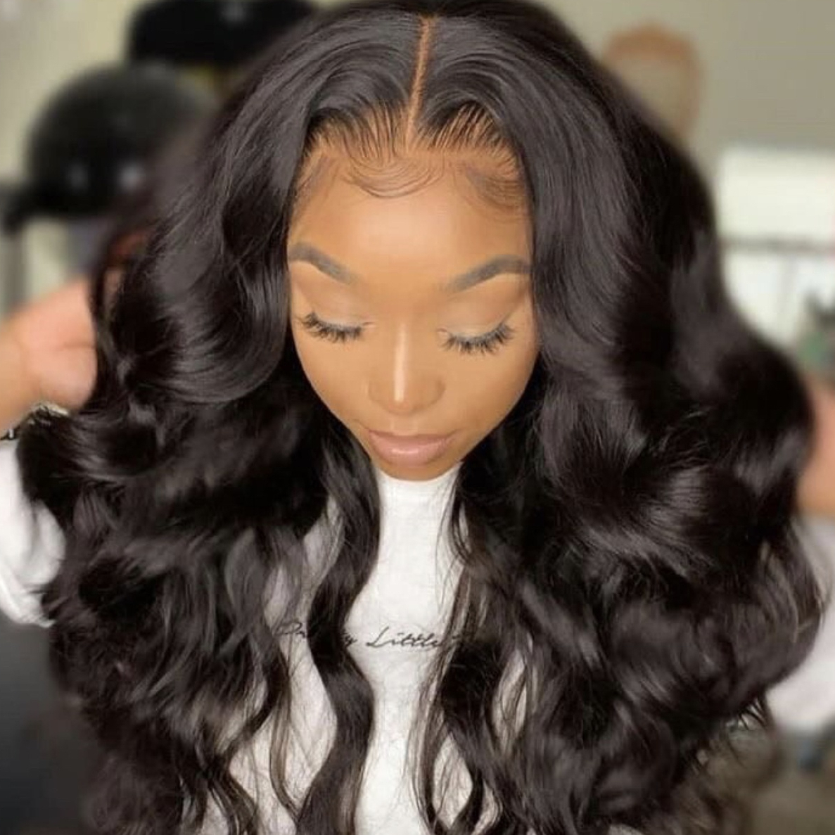 Higher Density 100% Virgin Remy Brazilian Hair Lace Wigs Natural Hairline for Black Women Body Wave Frontal Lace 