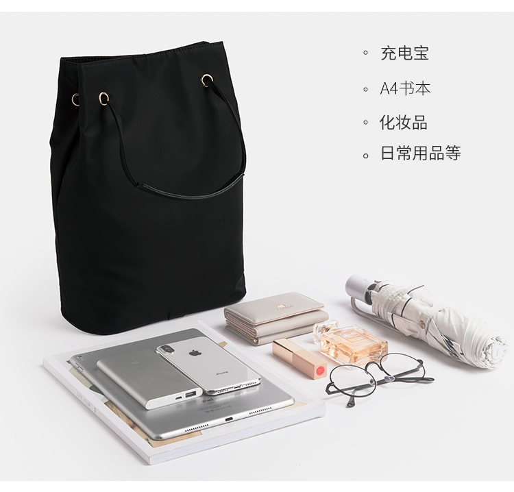 Yuan Benliang factory vertical simple nylon lady tote bag