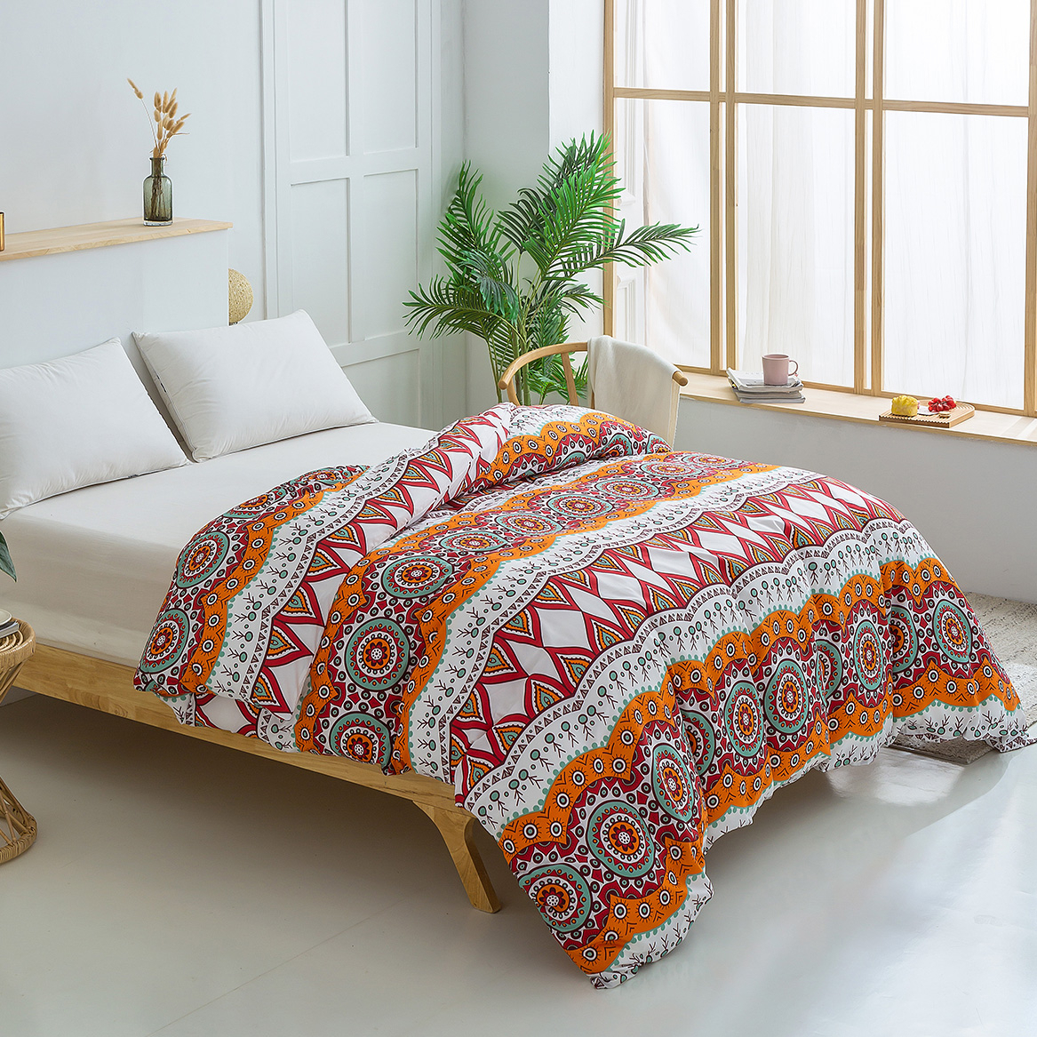 Home textile lavish African printed bedding set