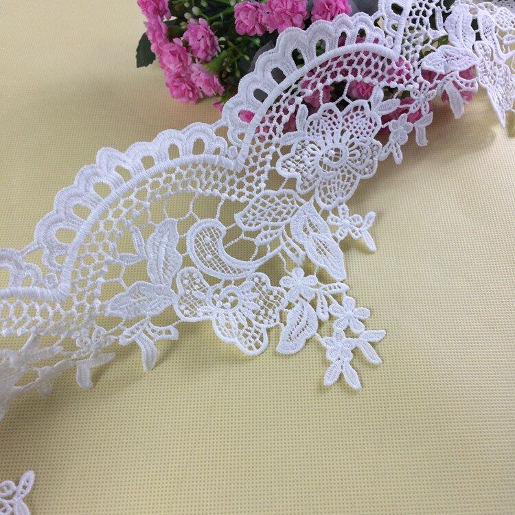 2020 Cheap Laces Nigerian African Style Turkish Lace White Wedding Dress Lace Trimmings For Sale