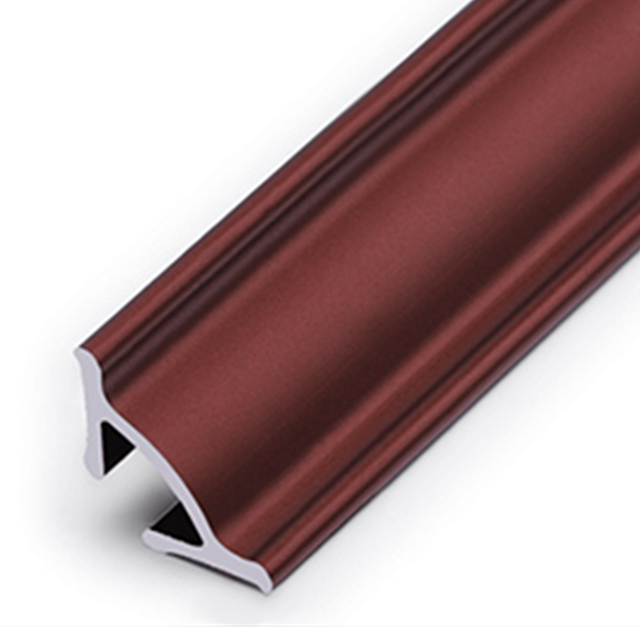 Extruded aluminum anodic oxidation skirting board