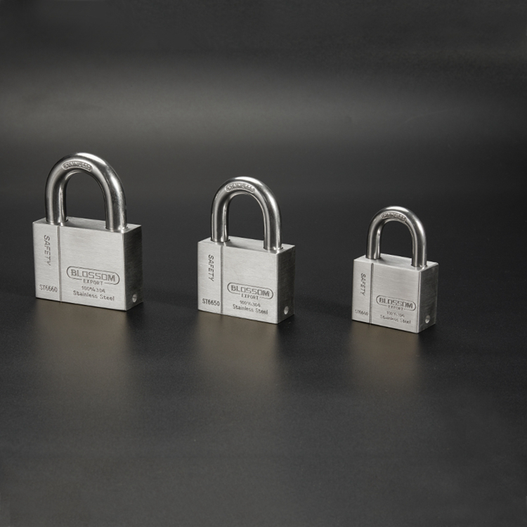 40MM plum logo safe and reliable stainless steel padlock