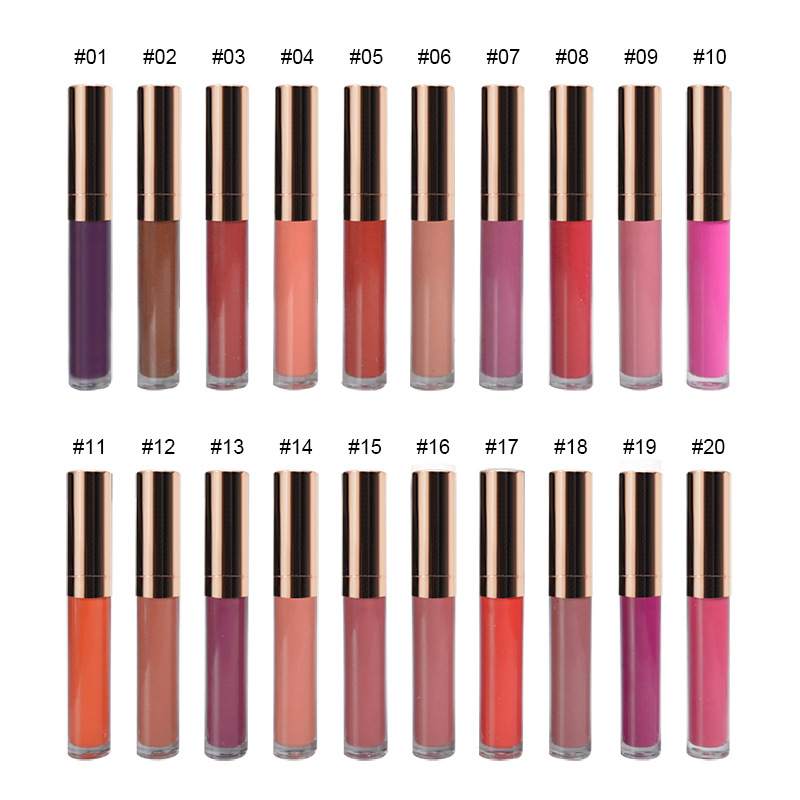 Vegetarian cruel free cosmetics for African private label 5ml capacity flash matte lip gloss