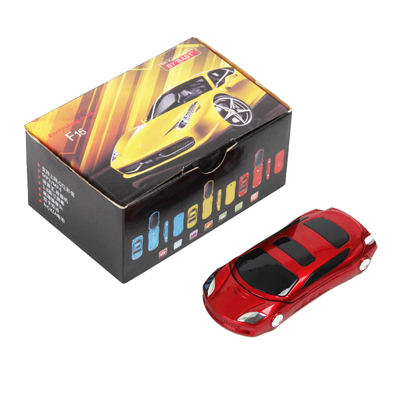 Car modeling features dual card mini flip phone