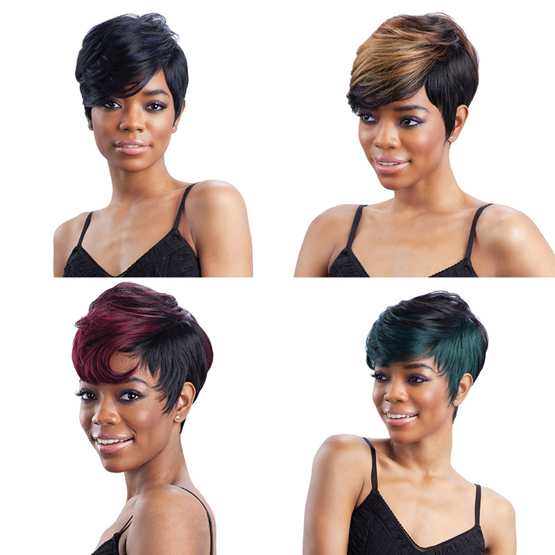 Wholesale short Bob African ladies colour wigs