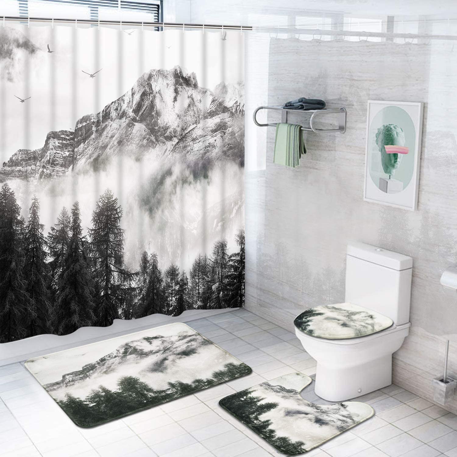 Wholesale African Women Houseware Hotel Shower Curtain