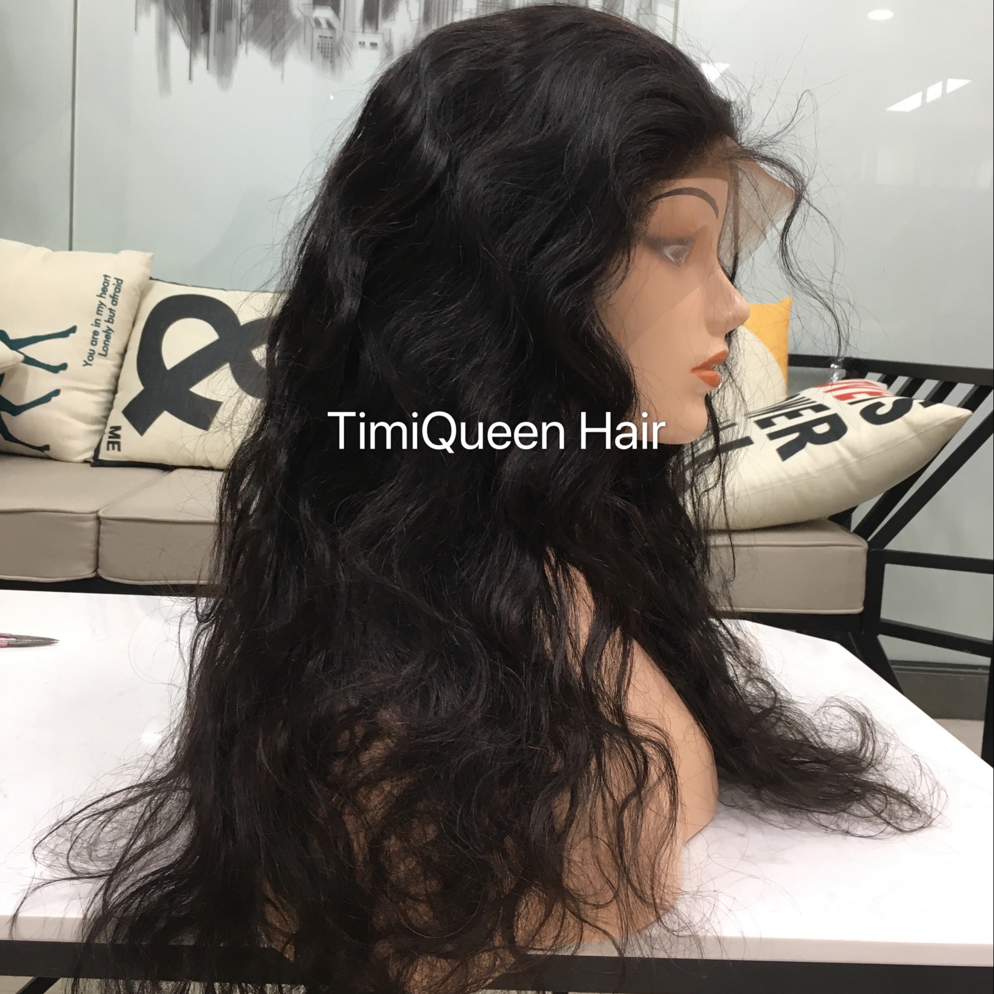 Higher Density 100% Virgin Remy Brazilian Hair Lace Wigs Natural Hairline for Black Women Body Wave Frontal Lace 