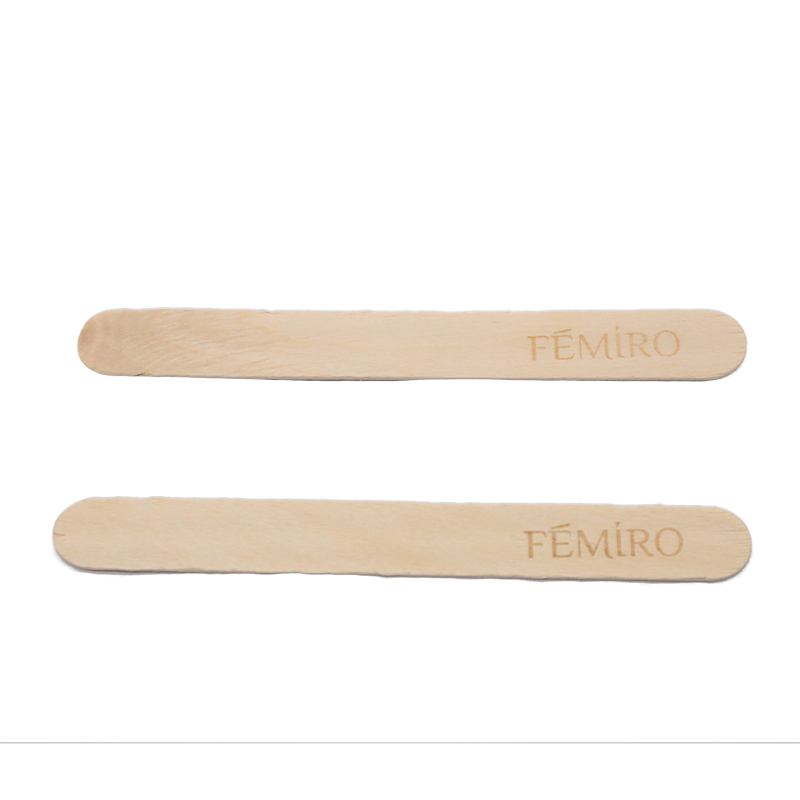 Disposable wooden wax stick tongue spatulas