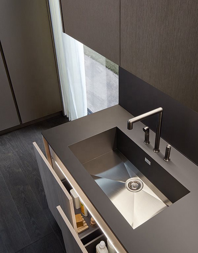 new designs modern pvc faced kitchen cabinet simple design ,dubai kitchen