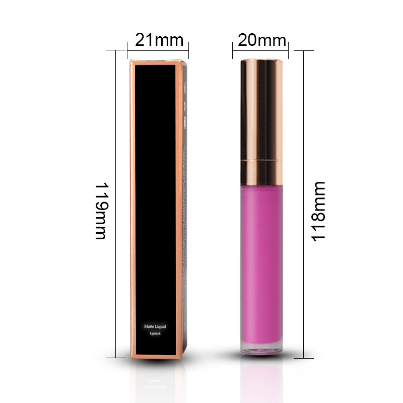 Vegetarian cruel free cosmetics for African private label 5ml capacity flash matte lip gloss