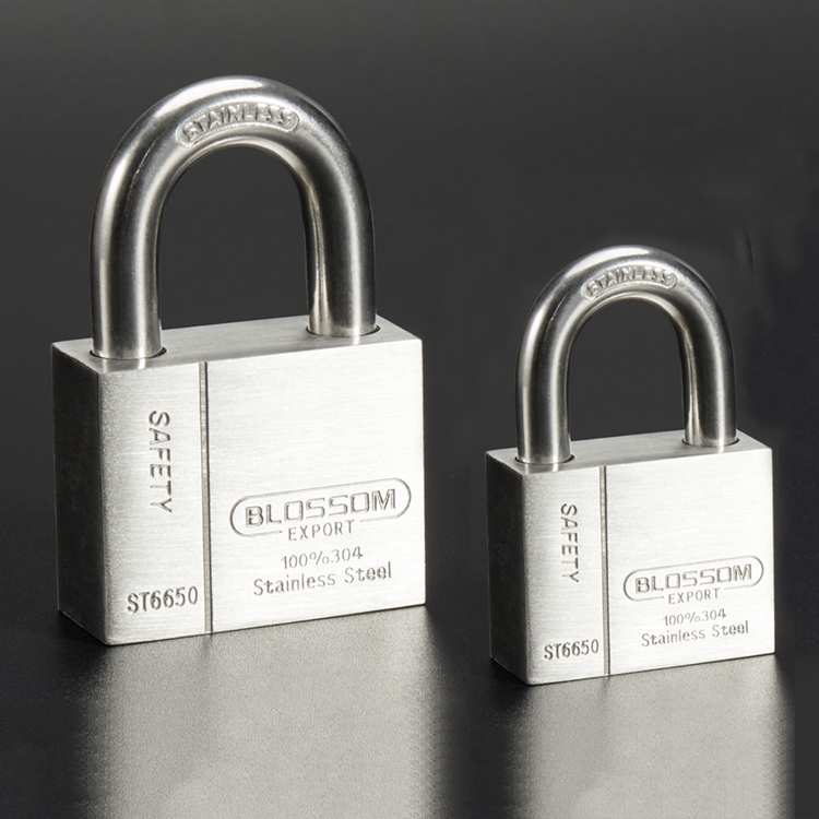 40MM plum logo safe and reliable stainless steel padlock