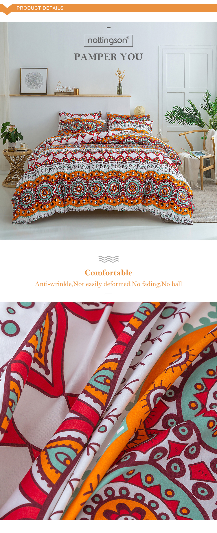 Home textile lavish African printed bedding set