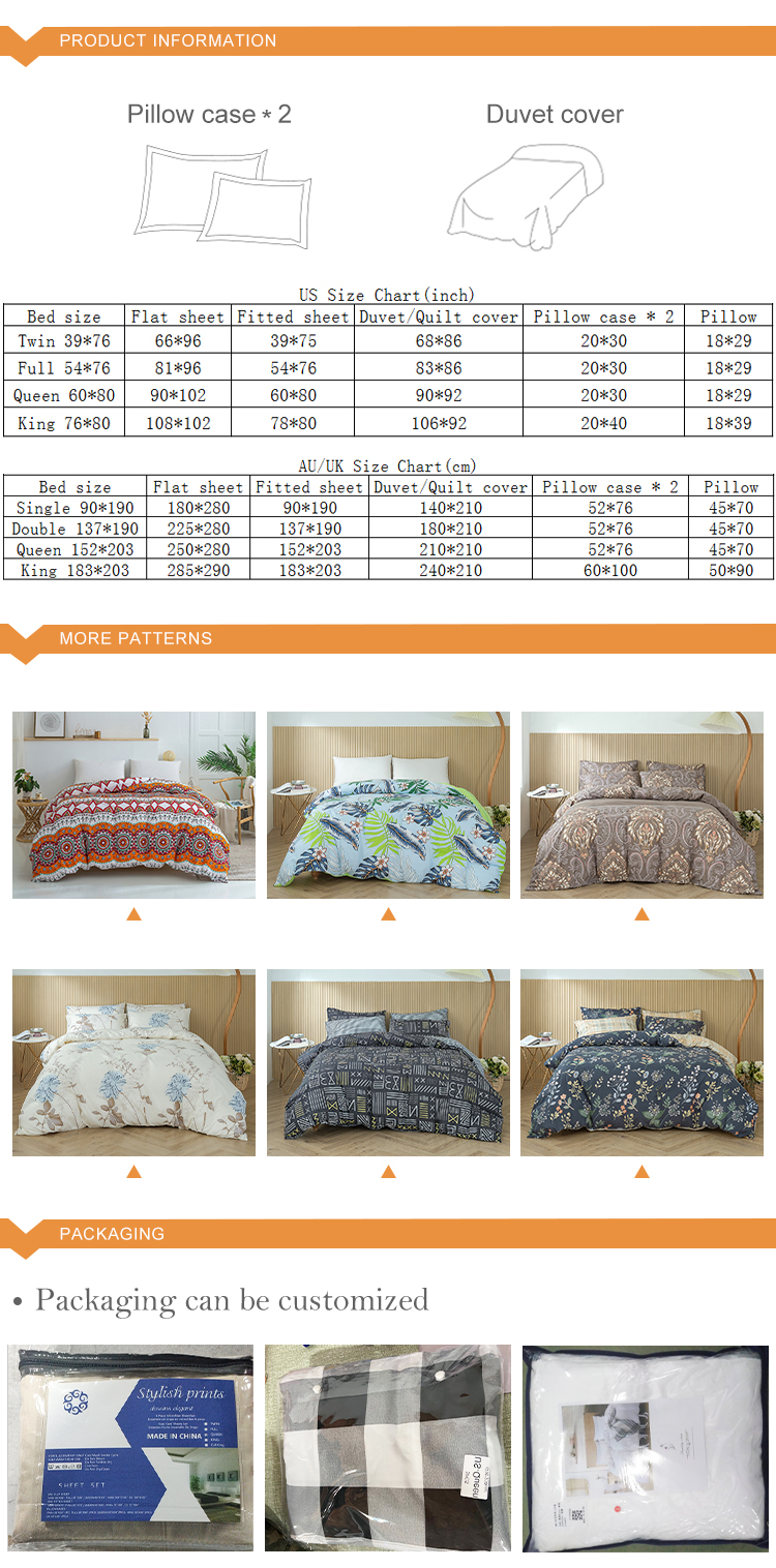 Home textile lavish African printed bedding set