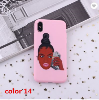 2020 African Beauty iPhone 11 Pro Max 7Plus Soft Silicone Phone Case