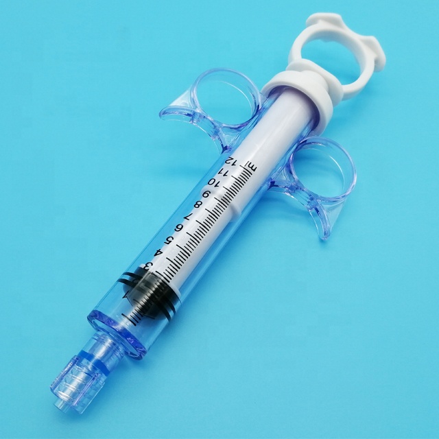 Medical disposable angiographic control syringe