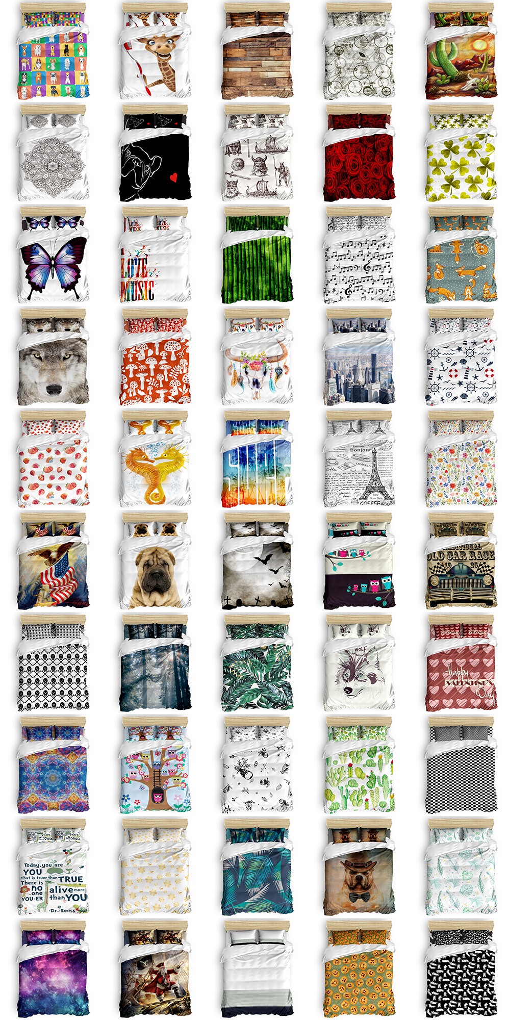 African Style Customized Hotel Bedding Set
