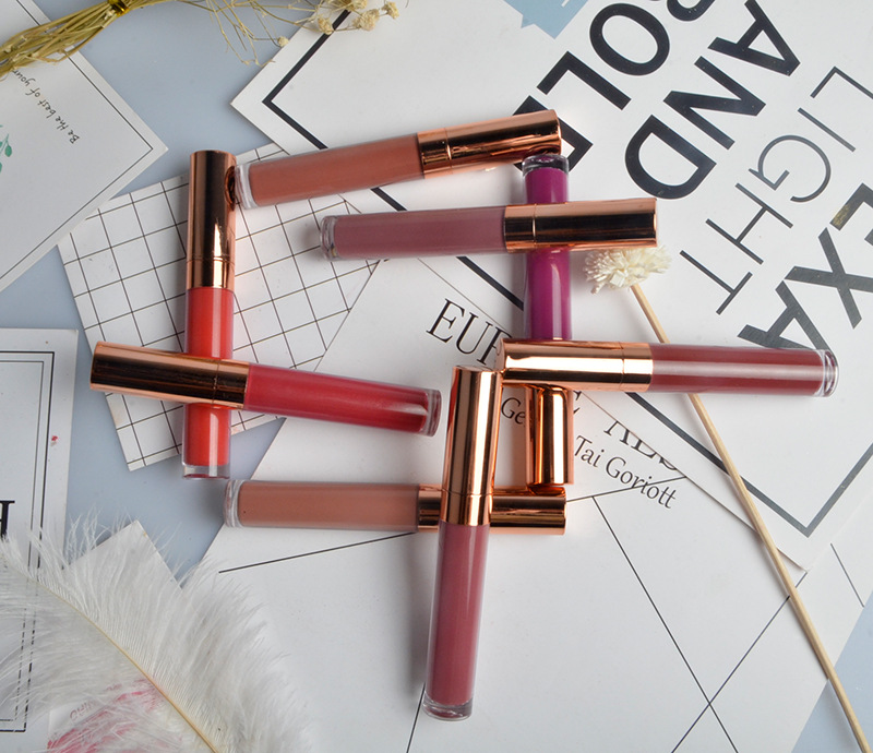 Vegetarian cruel free cosmetics for African private label 5ml capacity flash matte lip gloss