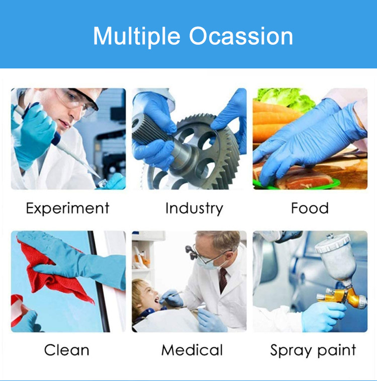 Manufacturers direct medical nitrile testing gloves