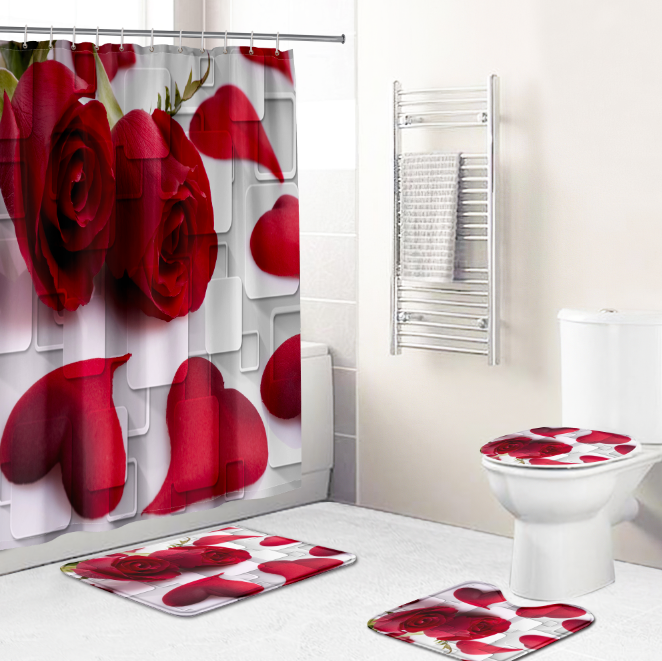 Support custom African girl magic 3D printing shower curtain
