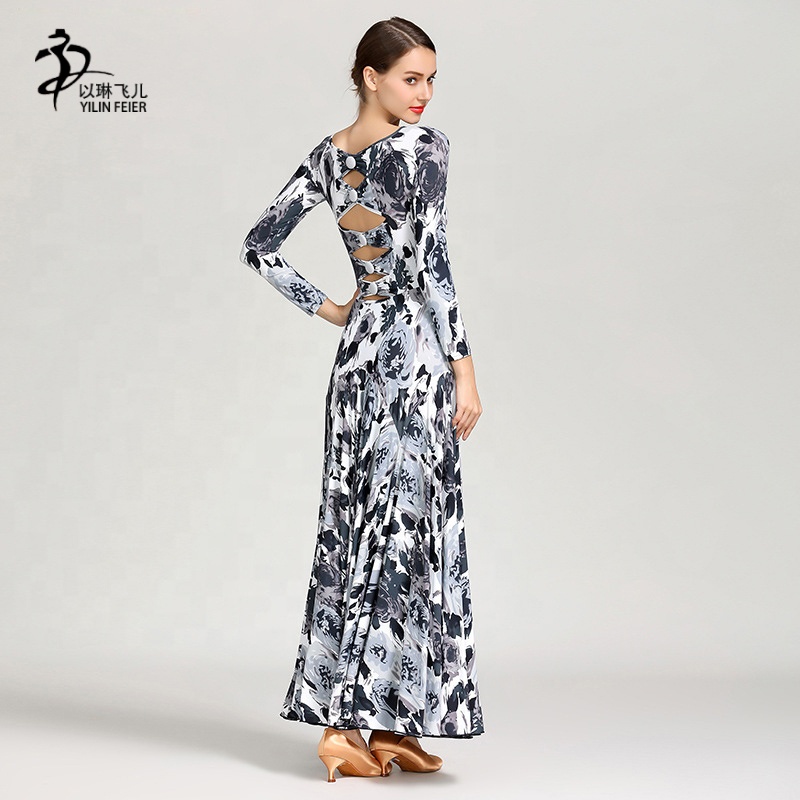 Adult Modern Dance Ballroom Dance Dress Waltz flamenco Costumes Standard Social Dresses Standard Social Dress 