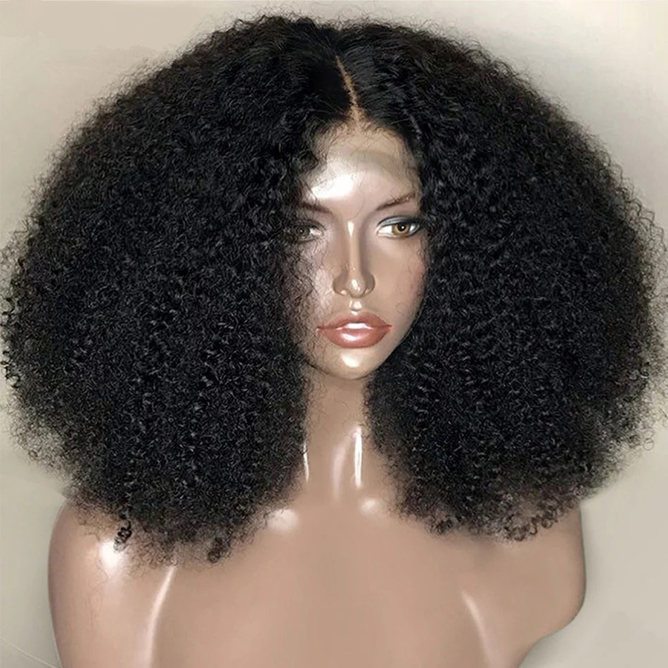 Real Cheap African Ladies 10a Grade Wig Short Human Hair Wig Virgin Brazilian 8 10 12 Inch Curly Full Lace Wigs For