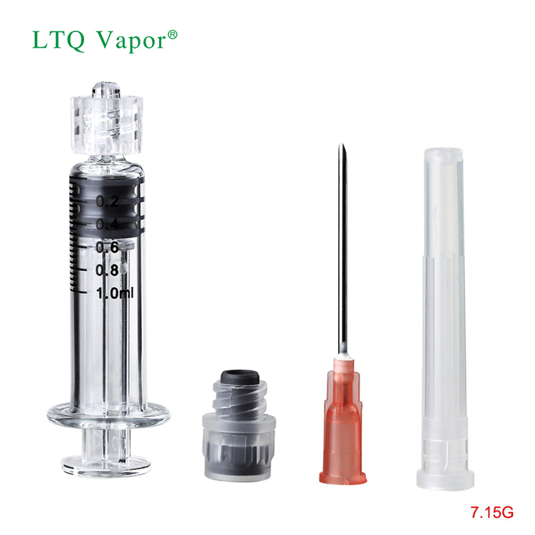 Hot Selling Glass Syringe Luer Slip Luer Lock Cbd Oil Syringe 