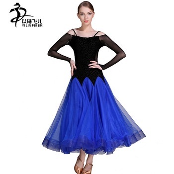 Social Dance Dress White Ballroom Dance Competition Dresses Lyrical Dance wear Waltz Dancing Costumes