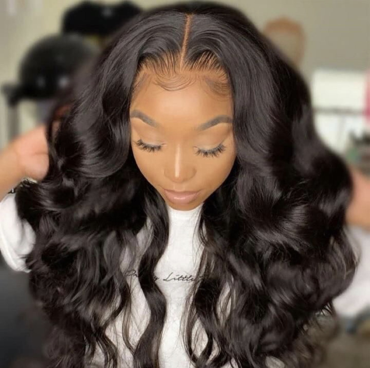 Higher Density 100% Virgin Remy Brazilian Hair Lace Wigs Natural Hairline for Black Women Body Wave Frontal Lace 