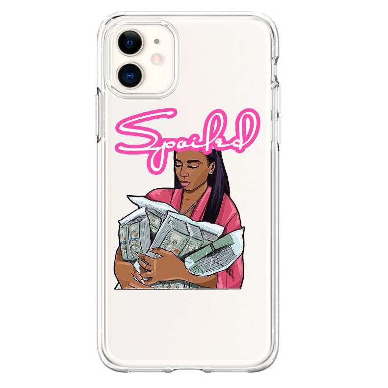 African black head girl shockproof mobile phone case