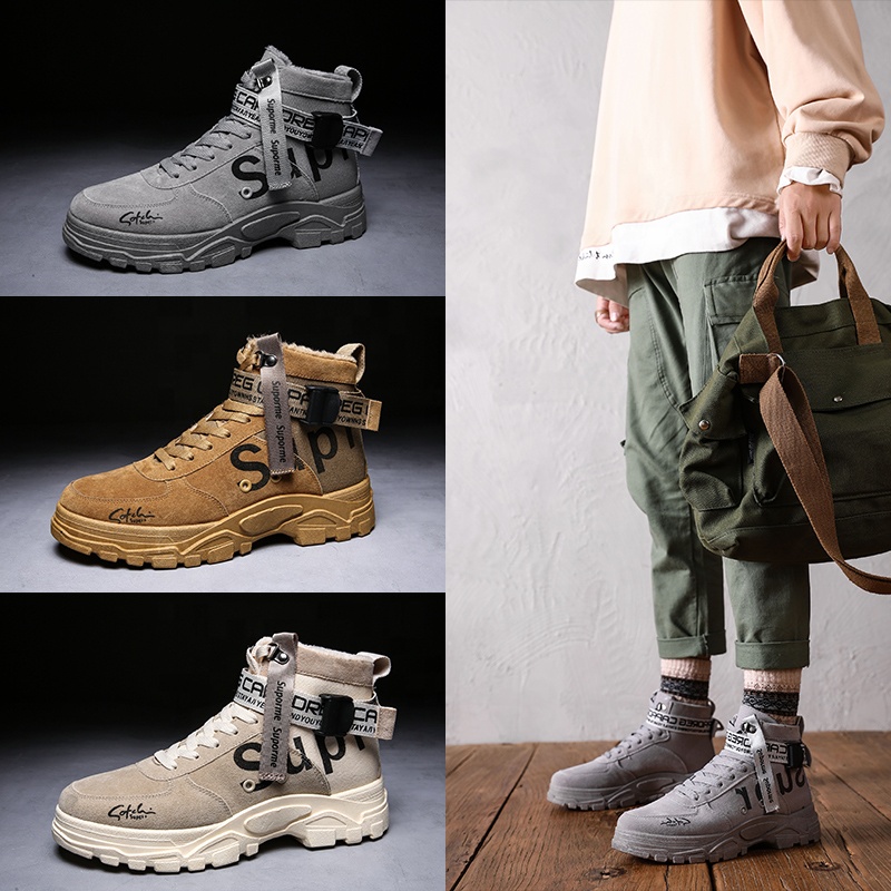 New High Quality Wholesale Martin Boots Suede Fashion Boots For Men