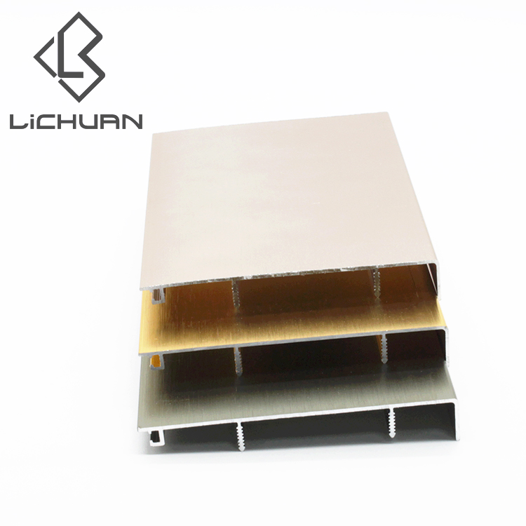 Modern style color bright aluminum ceramic skirting board