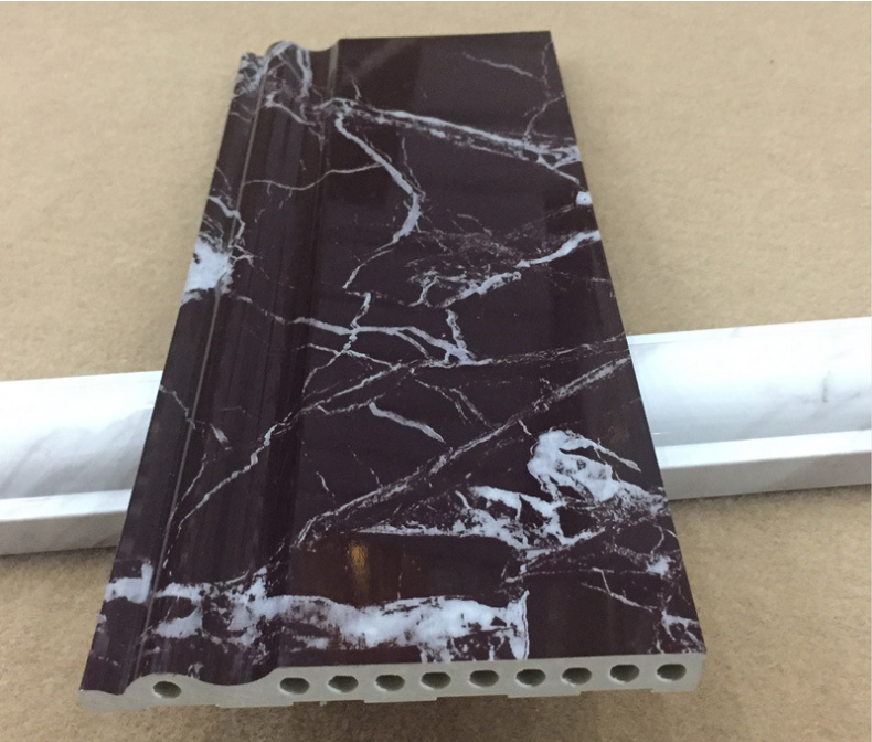 Stone plastic composite wall skirting board