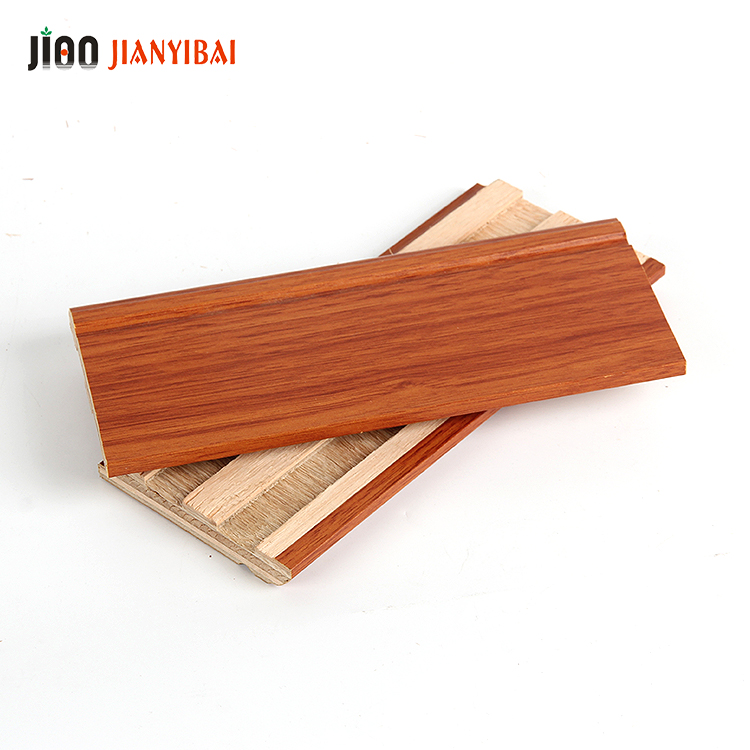 Interior works 12 mm multi-layer wooden baseboard