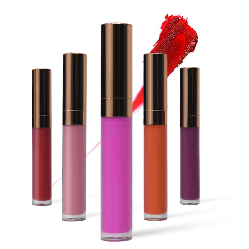 Vegetarian cruel free cosmetics for African private label 5ml capacity flash matte lip gloss
