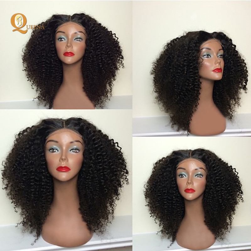 Real Cheap African Ladies 10a Grade Wig Short Human Hair Wig Virgin Brazilian 8 10 12 Inch Curly Full Lace Wigs For