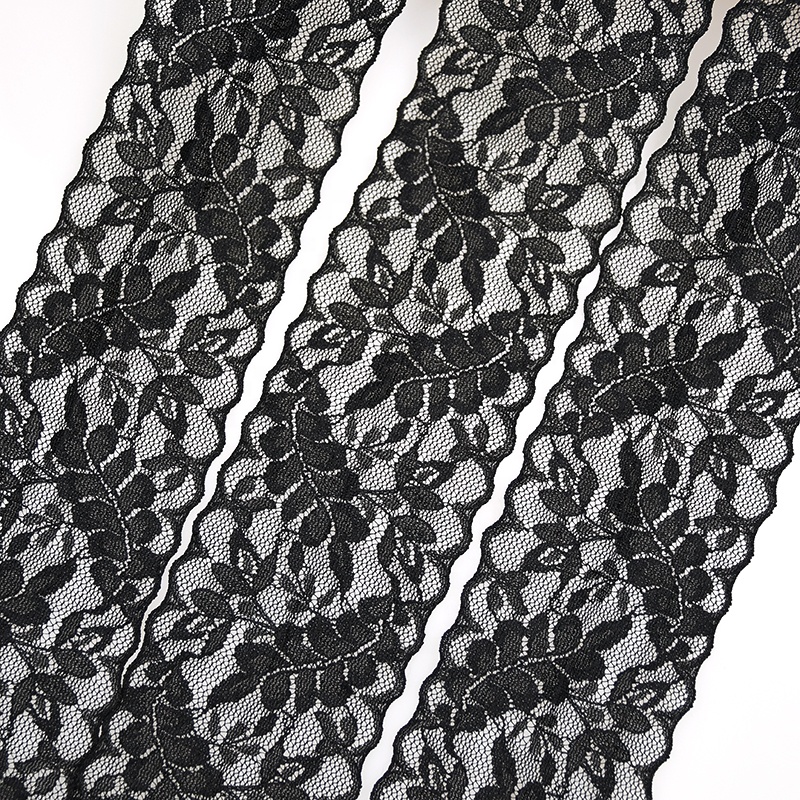 WLCD-143 Wholesale Factory Cheap Garment Turkish Ruffled Flower Scalloped Raschel Chantilly Polyester Border Lace Trim