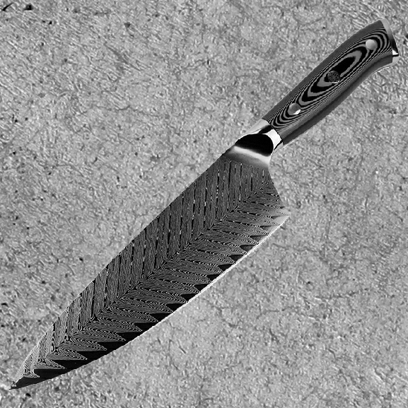 New arrival ladder pattern Southeast Asian table knife