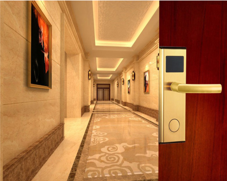 T57 card RFID key card smart hotel room RF door lock