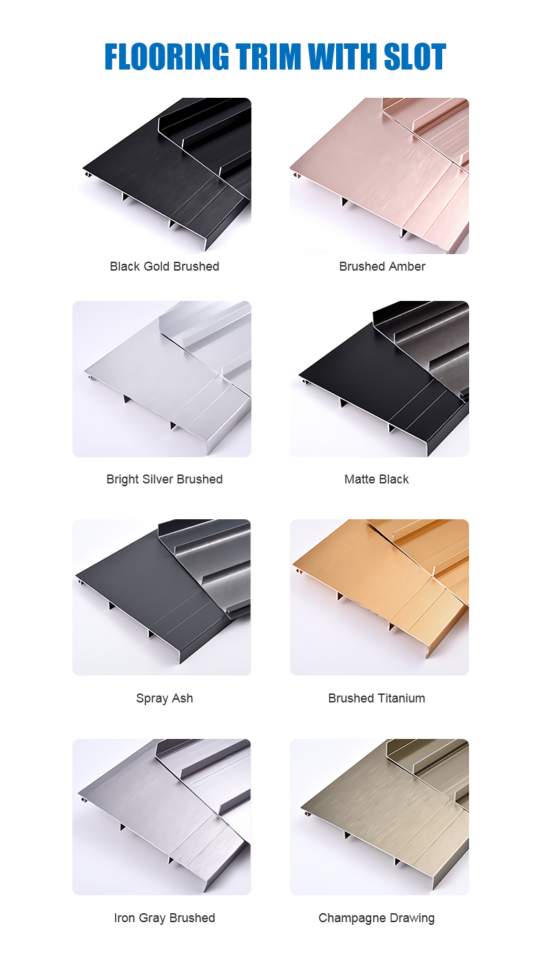 Extruded aluminum anodic oxidation skirting board