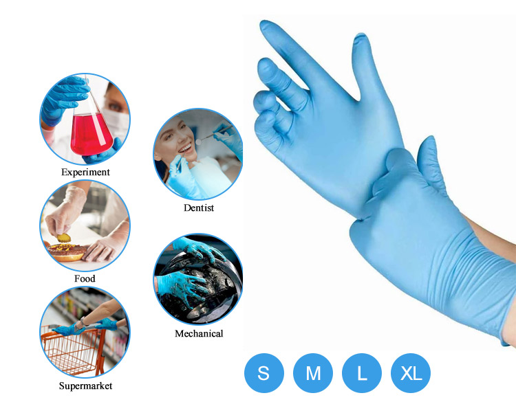 Manufacturers direct medical nitrile testing gloves