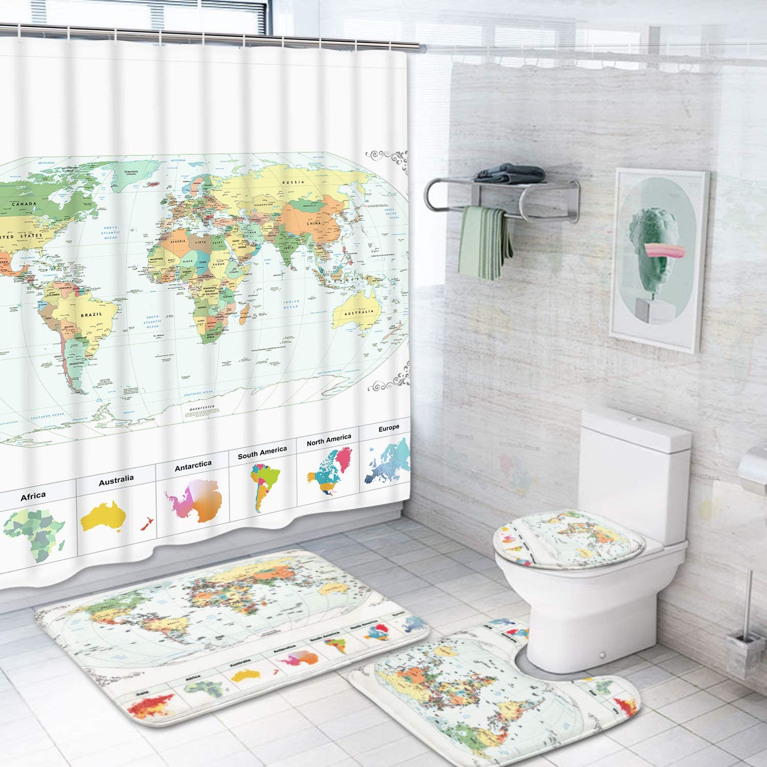 Wholesale African Women Houseware Hotel Shower Curtain